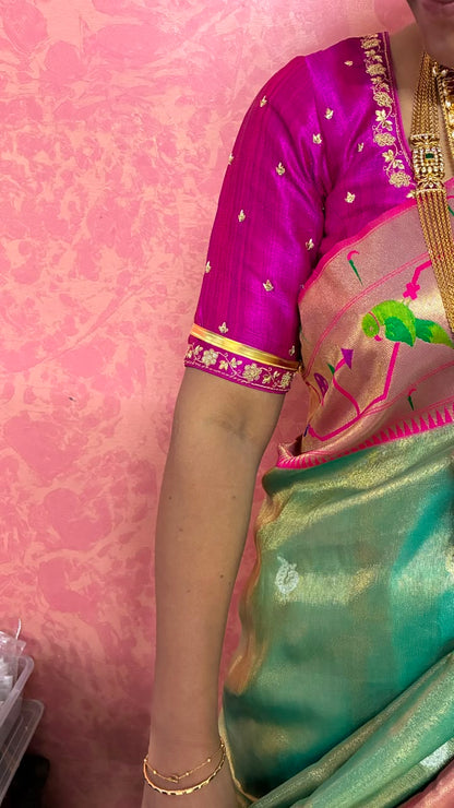 Traditional Telangana Hand Patti (Dhande Patti) - Micro Gold Plated | PRE ORDERS Only