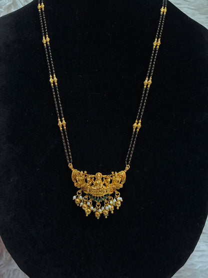 Divine Elegance: Goddess Lakshmi Antique Temple Mangalsutra