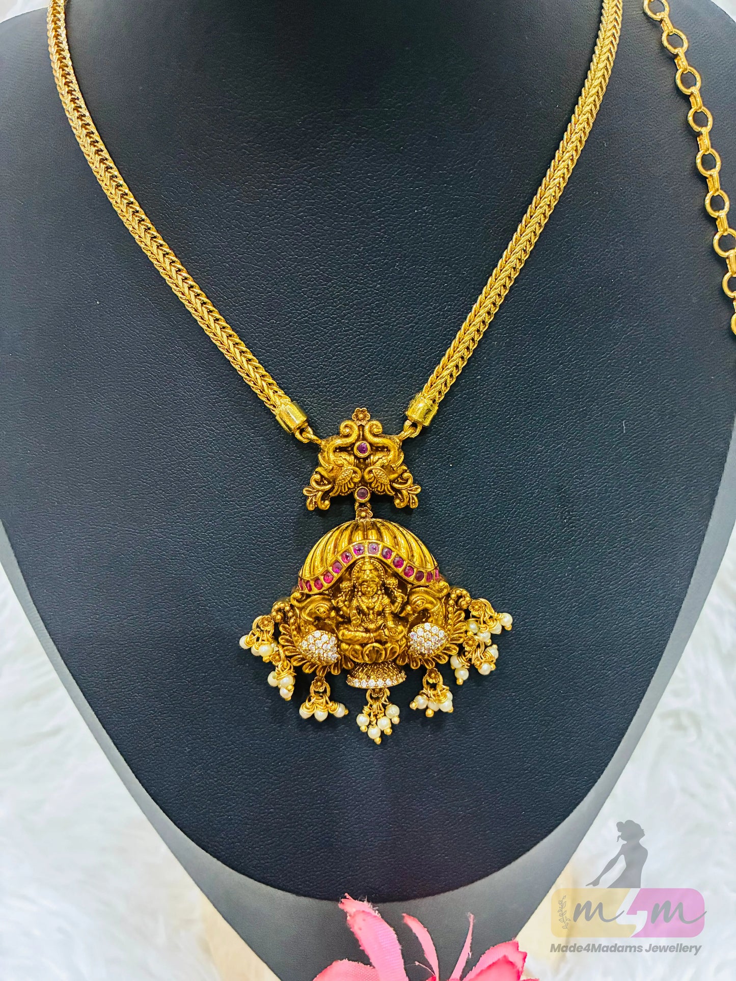 God Motif Nanu Patti Necklace Made4Madams