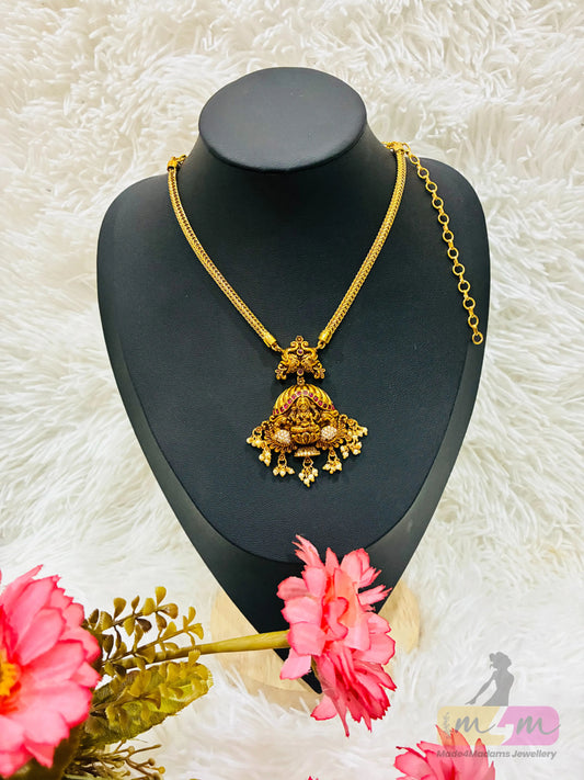 God Motif Nanu Patti Necklace Made4Madams