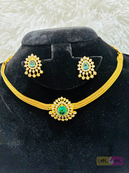 Gold Plated Nanu set with Earrings Made4Madams