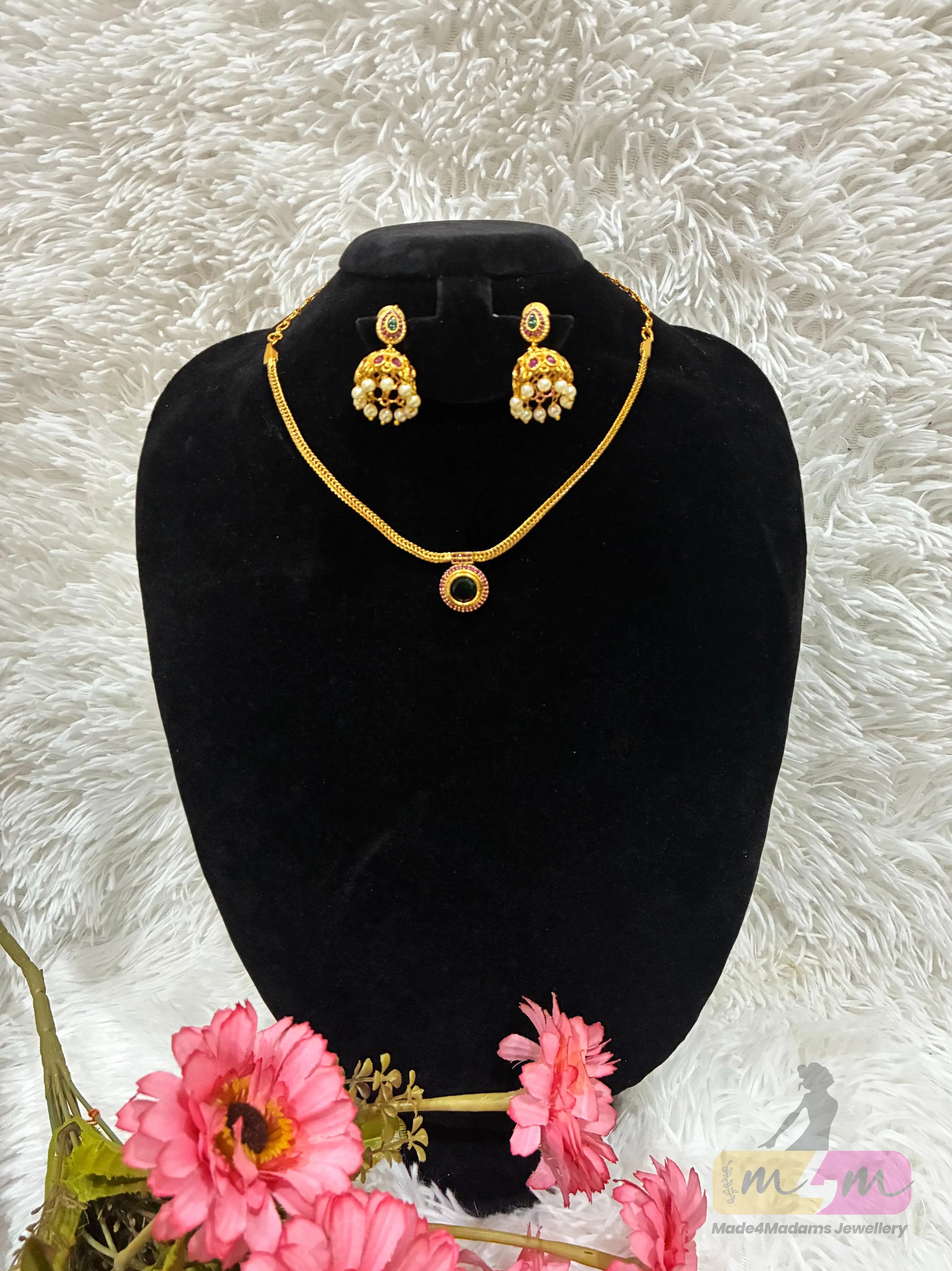 Nanu Necklace with Butta Earrings Made4Madams