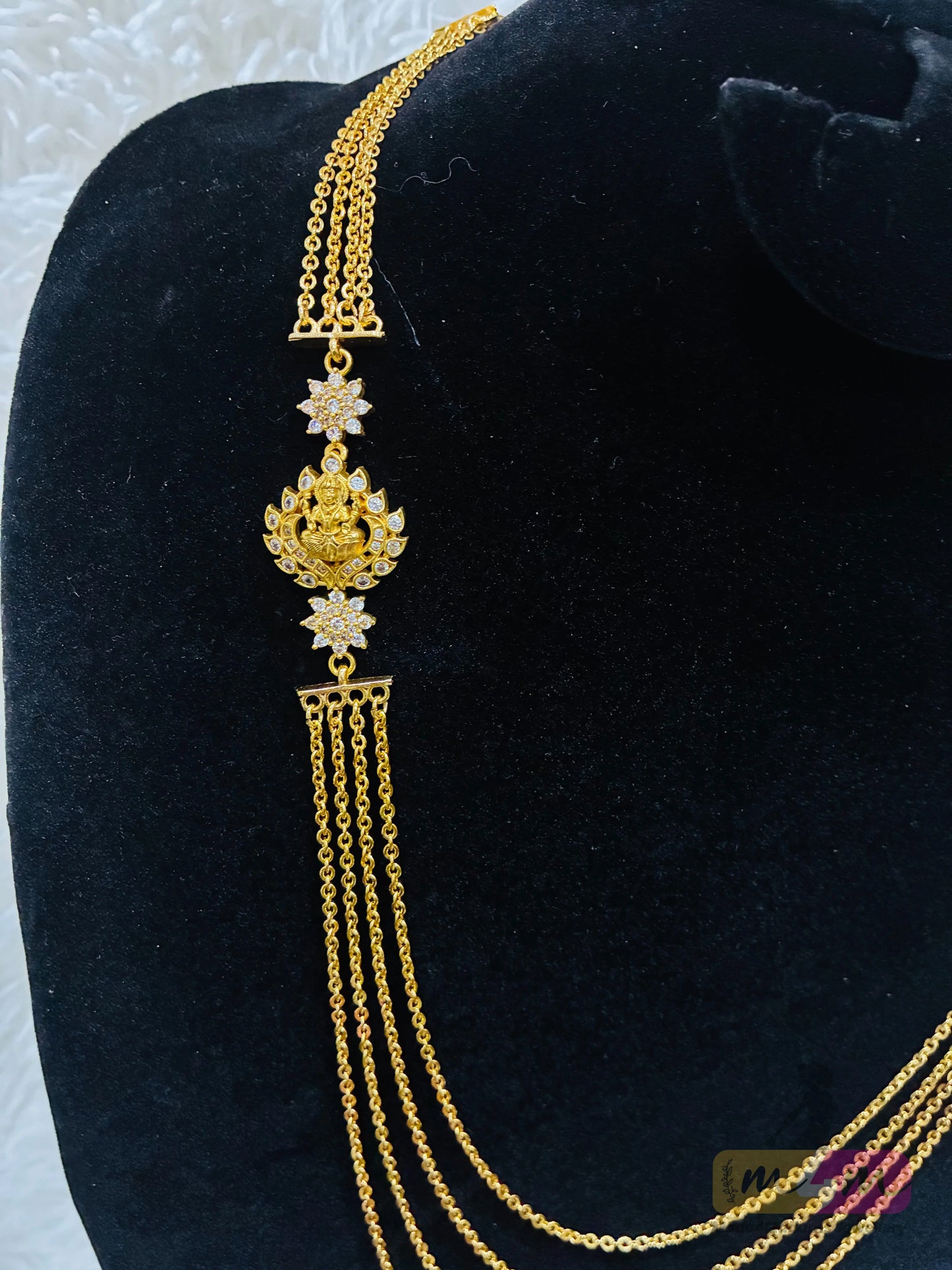 Necklace - 4 Lines Chandraharam Made4Madams