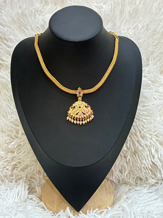 Traditional Micro Gold Plated Nanu with beaitiful floral design
