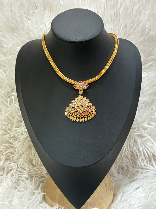Traditional Micro Gold Plated Nanu with Floral design