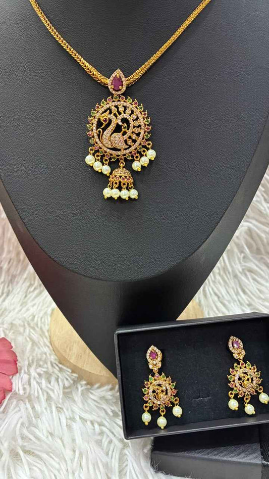 Beautiful Nanu Chain with Peacock design