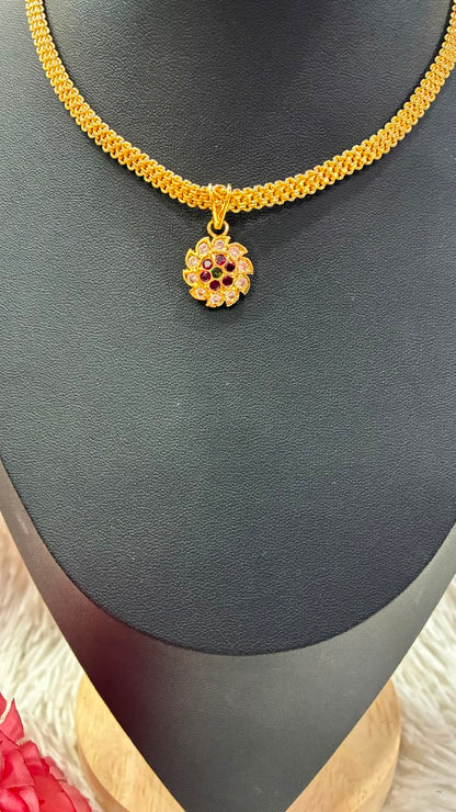Traditional Nanu Chain with Round Floral design