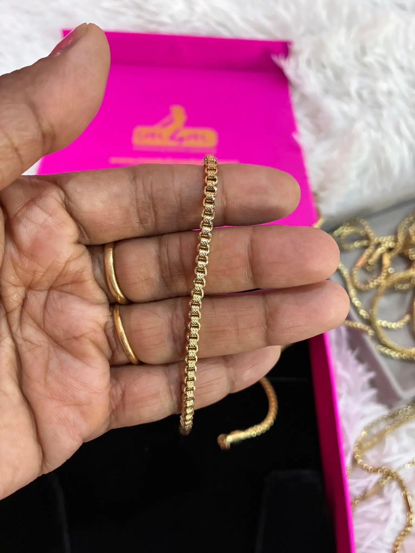 Unpolished Panchaloham Thali Chain-Box Chain Made4Madams