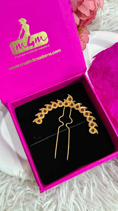 Traditional Telangana Vintage Hair Accessory Siga Puvvu / Jada Puvvu