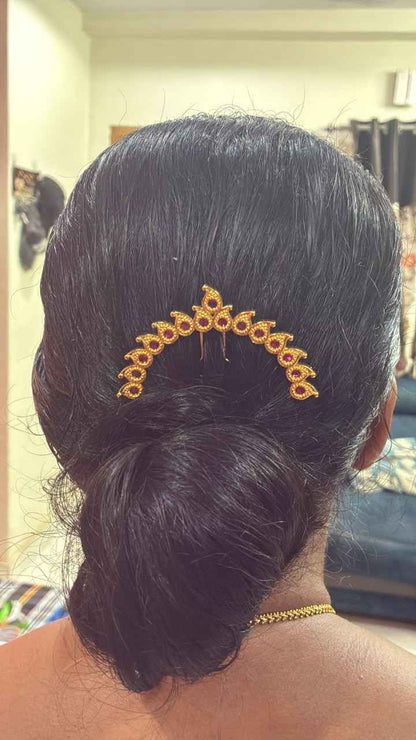Traditional Telangana Vintage Hair Accessory Siga Puvvu / Jada Puvvu