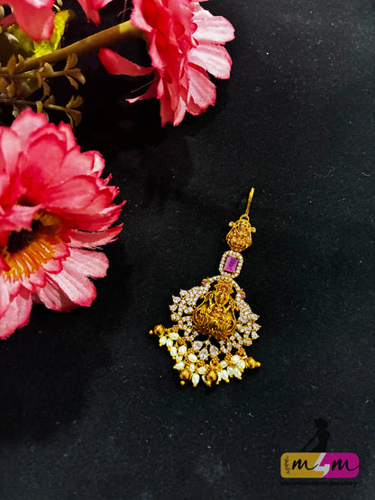 God Motif Micro Gold Plated Maang Tikka Made4Madams