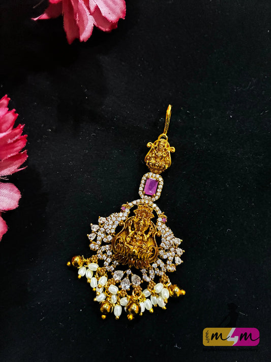 God Motif Micro Gold Plated Maang Tikka Made4Madams