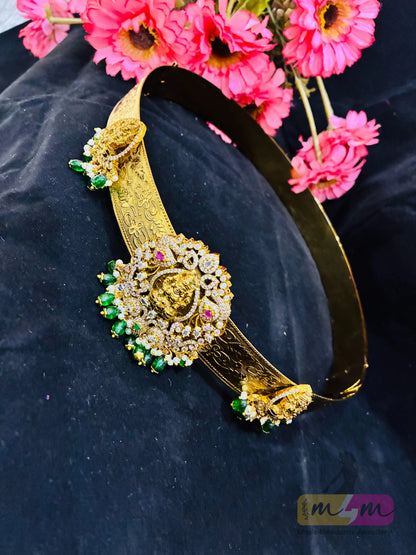 Beautiful Gold Plated God motif Traditional Vaddanam (Hip Belt) Made4Madams