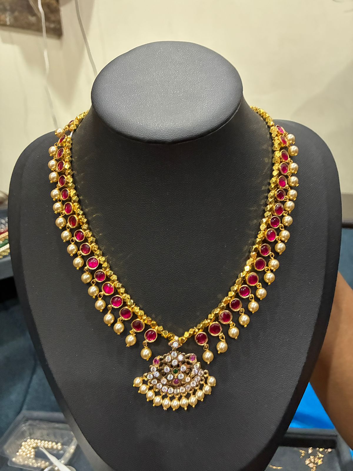 Round Shaped Telangana Traditional Gundla Haram - Handmade and Micro Gold Plated Made4Madams