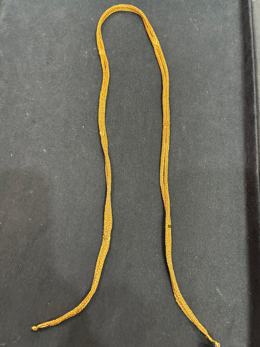 Modern Micro Gold Plated Long 2 line Thali Chain (Gopi Thadu)