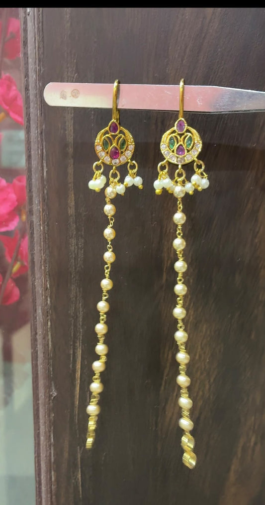Handmade Matilu with Floral Style & Swarovski pearls