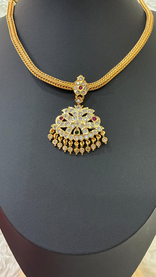 Traditional Micro Gold Plated Nanu with elegant stonned floral design